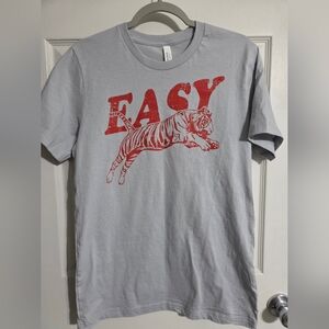 Gray Easy Tiger Graphic T